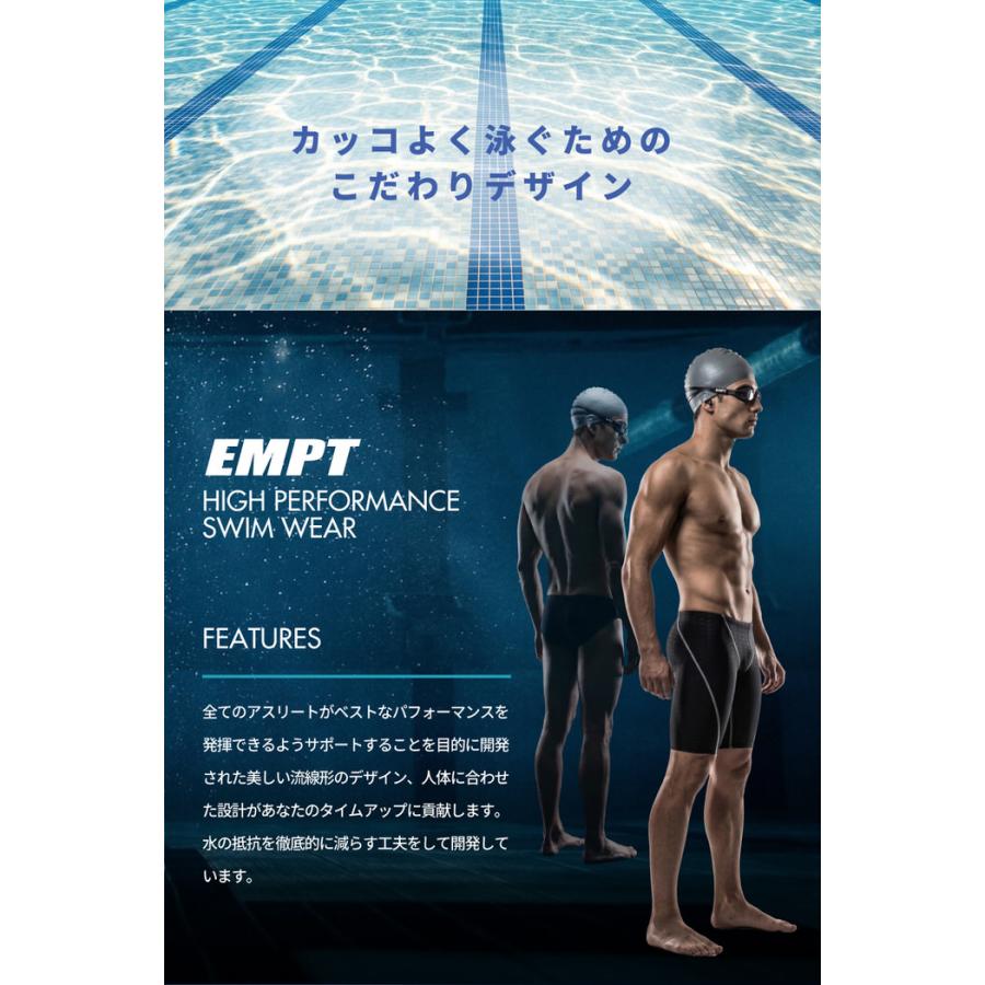 EMPT メンズ フィットネス水着 & キャップセット 耳栓 鼻栓 付フィットネスに最適なスイムウェアスポーツ 男性用 ショートパンツ 競泳水着 練習 |  | 14
