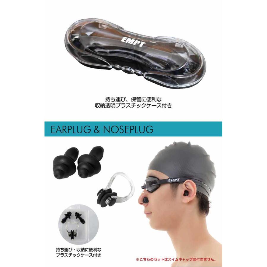 EMPT メンズ フィットネス水着 & ゴーグル セット 耳栓 鼻栓 付フィットネスに最適なスイムウェアスポーツ 男性用 ショートパンツ 競泳水着 |  | 11