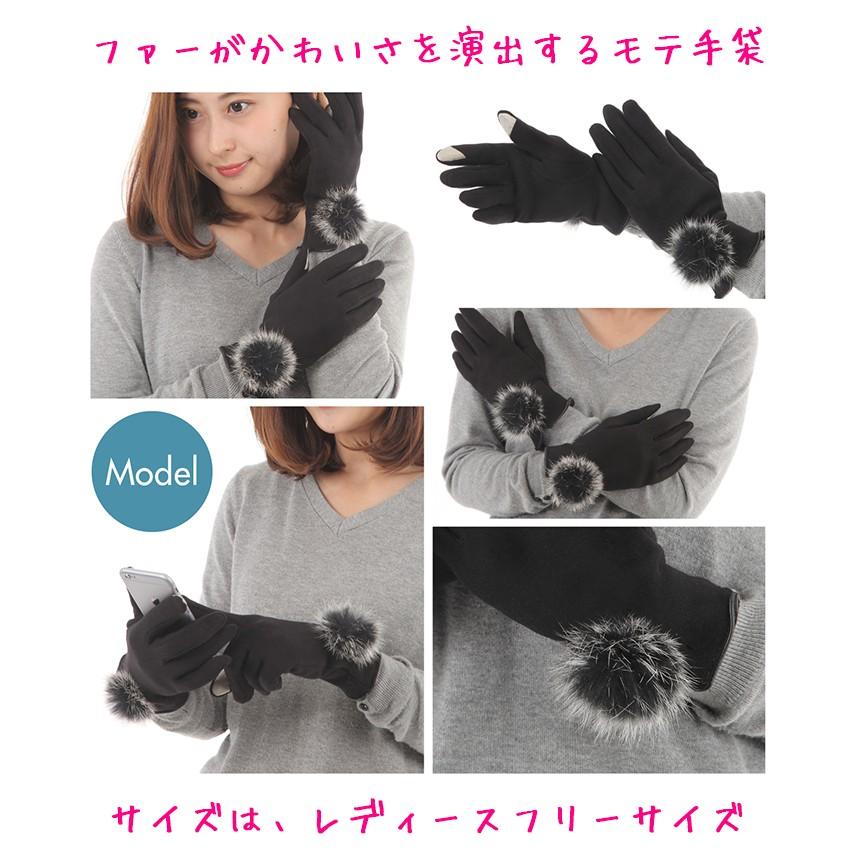 スマホ手袋 レディース3 五本指手袋 スマートフォン 手袋 iphone 防寒 小物 裏起 |  | 01