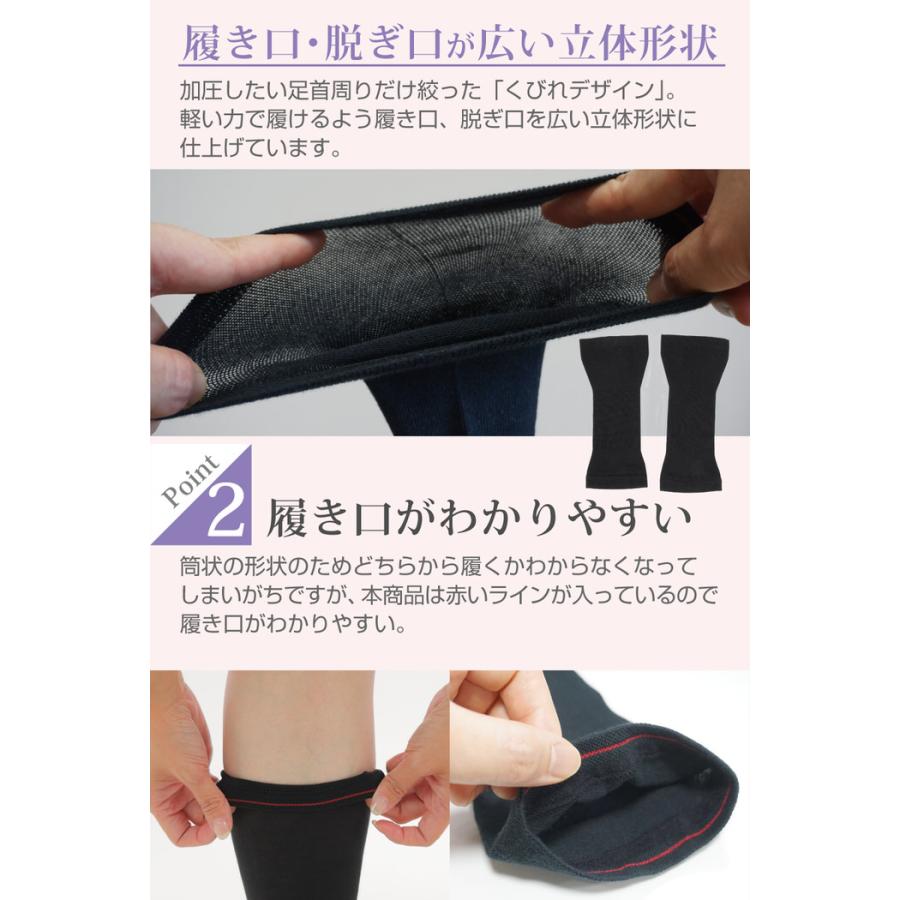 はきやすい 着圧サポーター 薄手 ふくらはぎサポーター 引き締め 締め付け コットン 綿 レディース フリーサイズ グッズ 洗える おすすめ |  | 05