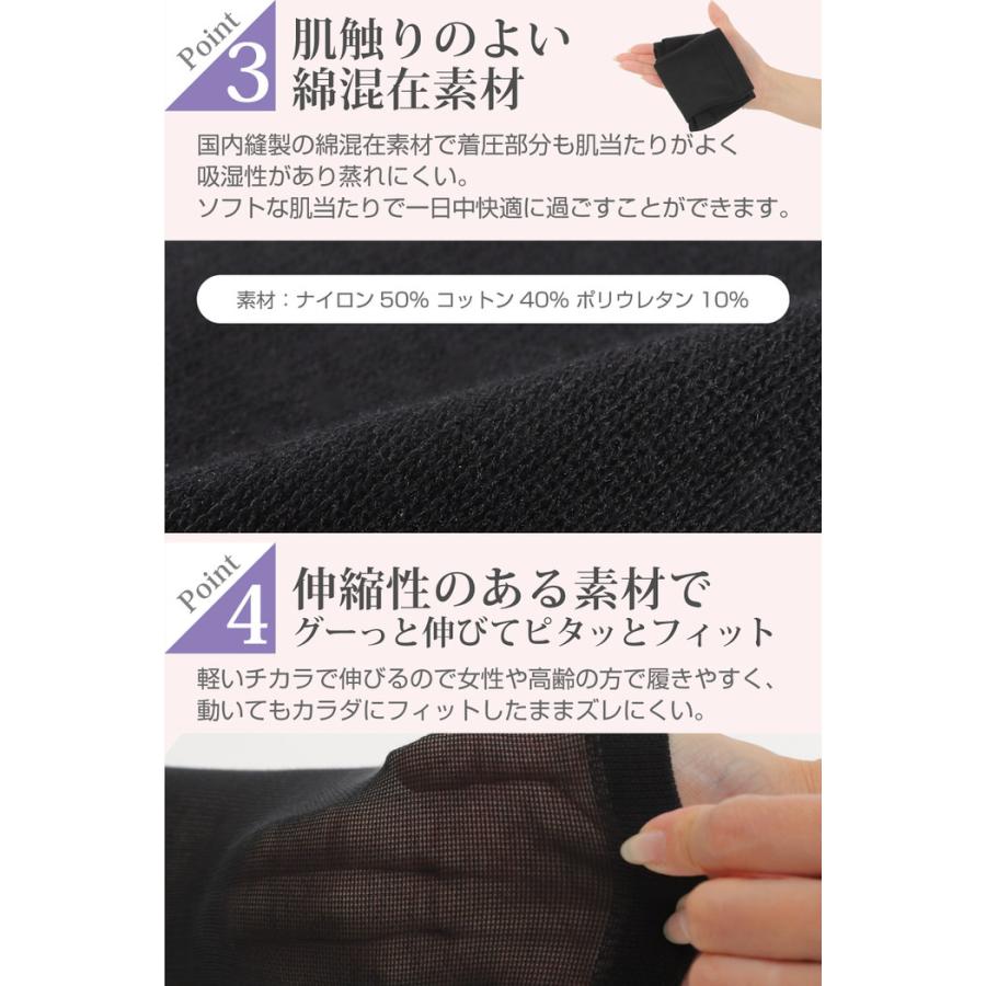 はきやすい 着圧サポーター 薄手 ふくらはぎサポーター 引き締め 締め付け コットン 綿 レディース フリーサイズ グッズ 洗える おすすめ |  | 06