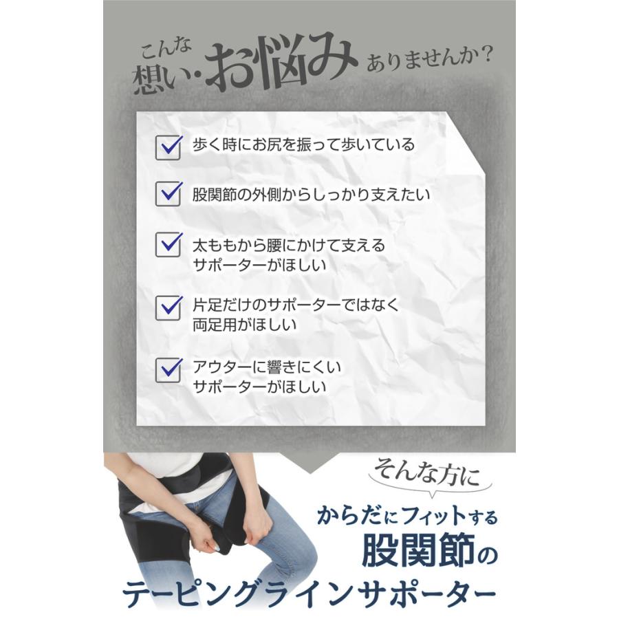 からだにフィットする 股関節のテーピングラインサポーター 腰 男性 女性 メンズ レディース グッズ 蒸れない 通気性 蒸れにくい  メッシュ |  | 03