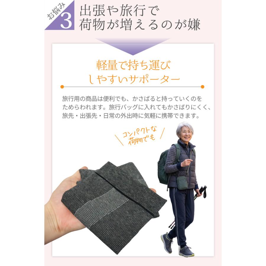 旅先スイスイふくらはぎサポーター ふくらはぎ グレー シンプル オススメ 立ち仕事 通気性 消臭 綿 観光  保温 |  | 06