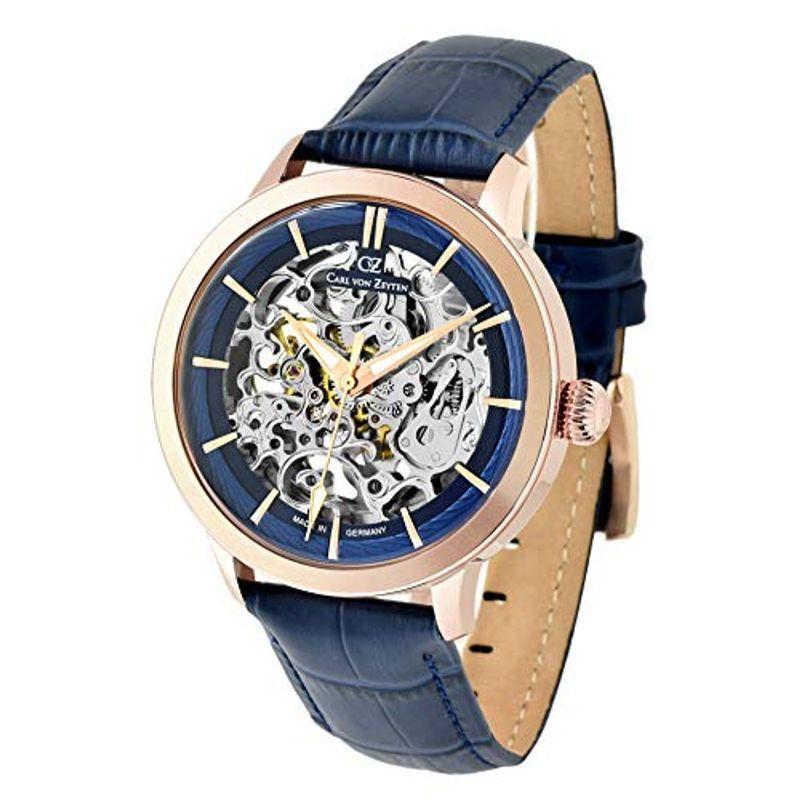 【最安値挑戦】 von Carl Zeyten(カール・フォン・ツォイテン) 正規輸入品 CvZ0013RBL スケルトン 自動巻き ドイツ製腕時計 腕時計