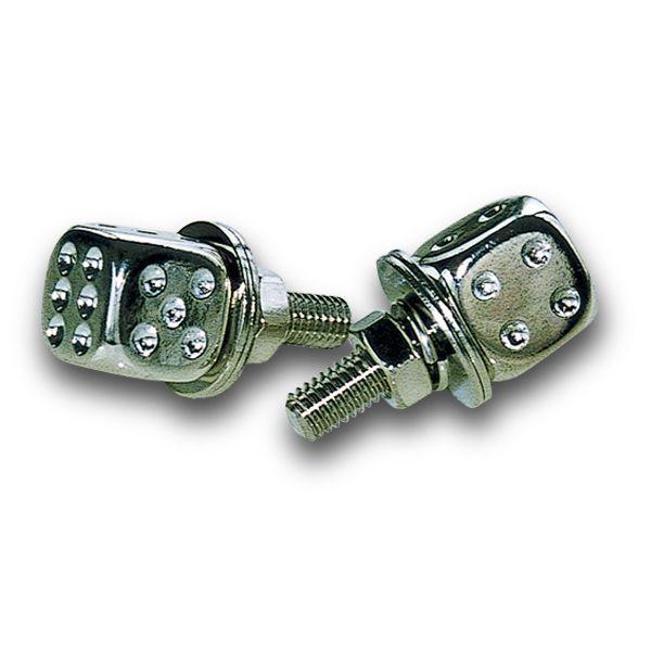 ムーンアイズ MOONEYES メッキ ダイス ライセンス ボルト [AA113CT] ナンバーボルト サイコロ | MOONEYES