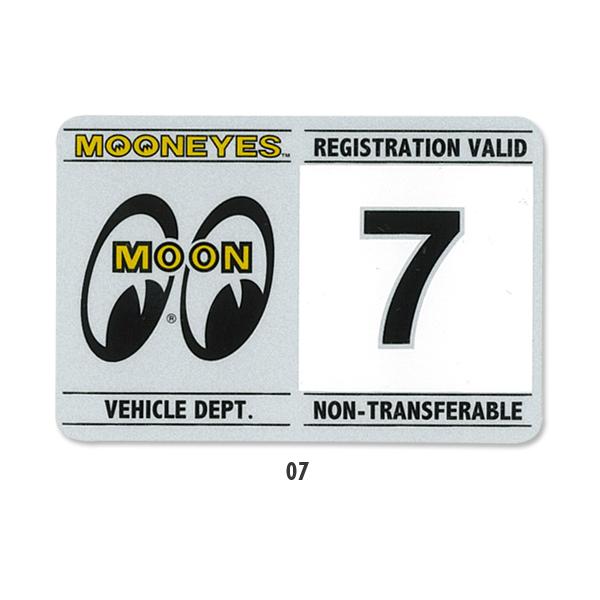 ムーンアイズ MOONEYES レジストレーション ステッカー [DM212] 車検 月別 | MOONEYES | 08