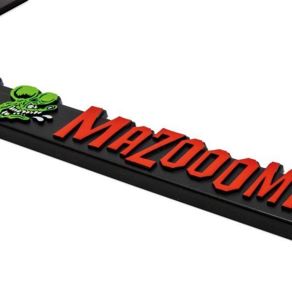 ムーンアイズ MOONEYES Raised Rat Fink Face ロゴ ライセンス プレート フレーム [MG062BKRF] ラットフィンク ライセンスフレームUSDM | MOONEYES | 02