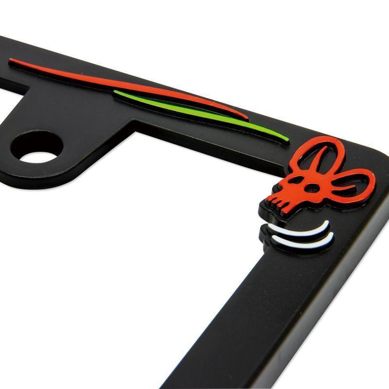 ムーンアイズ MOONEYES Raised Rat Fink Face ロゴ ライセンス プレート フレーム [MG062BKRF] ラットフィンク ライセンスフレームUSDM | MOONEYES | 03