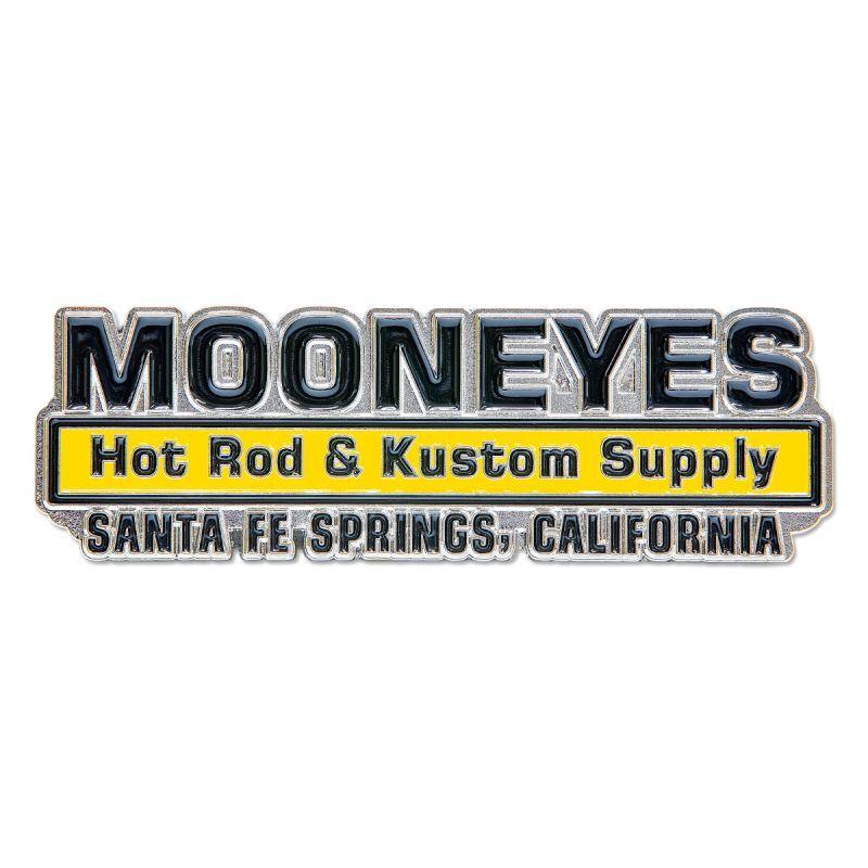 ムーンアイズ MOONEYES エンブレム [MG078S] スティール製 MOONEYESロゴ 定番 | MOONEYES