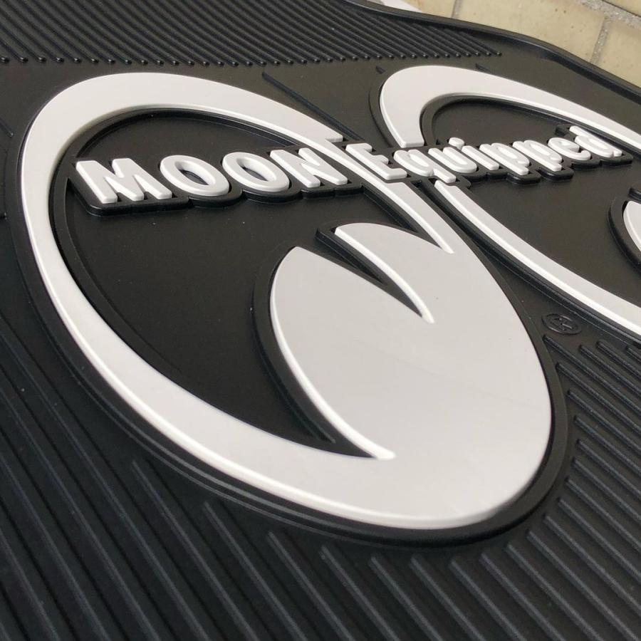 ムーンアイズ MOONEYES MOON Equipped ラバー フロアーマット [MP080BK] フロアマット | MOONEYES | 01