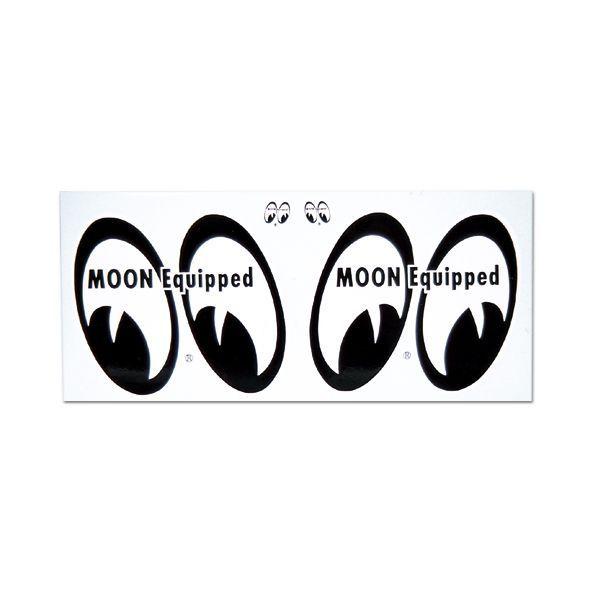 ムーンアイズ MOONEYES MOON Equipped 4eyes ステッカー [MQD008] ムーンイクイプド 4アイズ デカール | MOONEYES