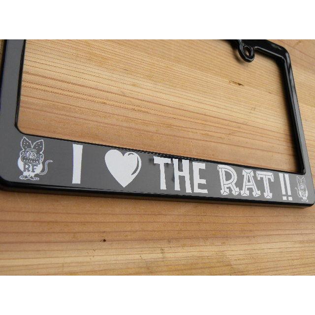 ムーンアイズ MOONEYES Rat Fink モーターサイクル ライセンス フレーム アイ ラブ ザ ラット 【126cc up】[RAF206IL] | MOONEYES | 02