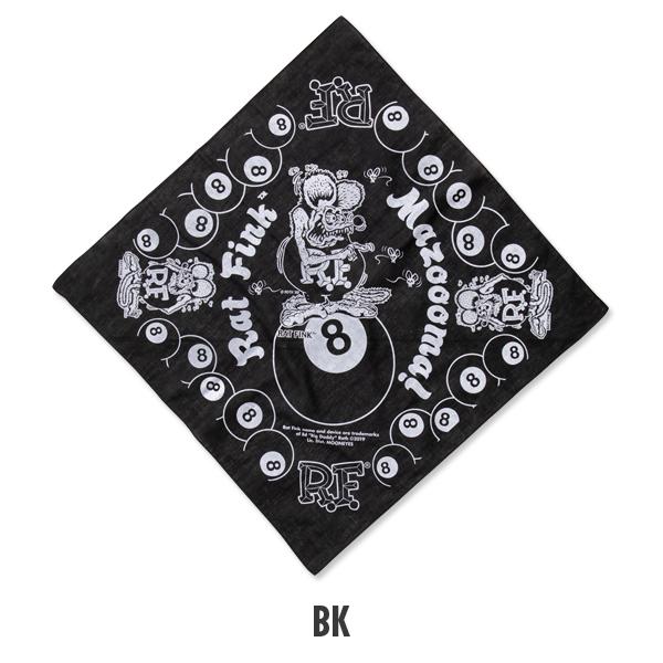 Rat Fink 8 Ball バンダナ [RAF553] ラットフィンク ムーンアイズ MOONEYES 8ボール | MOONEYES | 02