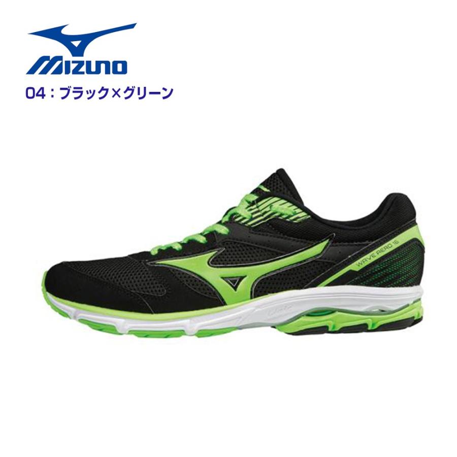 Details about  / Mizuno Running shoes WAVE AERO 16 wide J1GA1736 Green × Green Free shipping