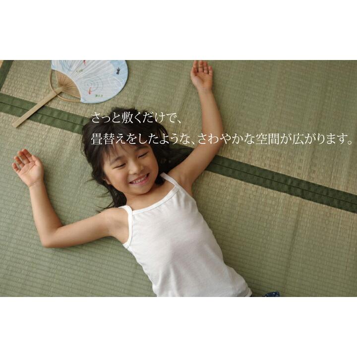 ござ カーペット ラグ い草 夏用 マット 畳 双目織 草津 江戸間6畳(約261×352cm） 純国産｜ems18｜05