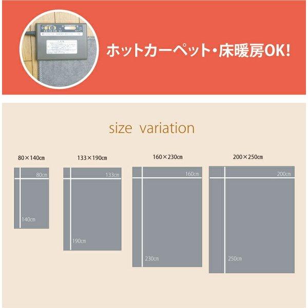 ラグ 長方形 北欧 おしゃれ オールシーズン カーペット グリーン 約133×190cm ホットカーペット 床暖房 対応トルコ製 ウィルトン織 ギャベ柄 抗菌 防臭｜ems18｜07