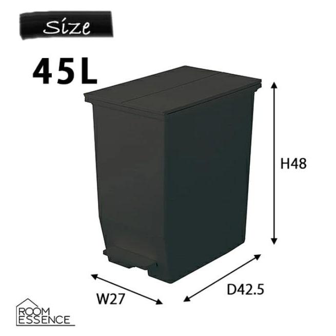 SOLOW ゴミ箱 45ℓ 2個セット/ブラック Amazon | ソロウ SOLOW ゴミ箱 2個セット ごみ箱 ダストボックス
