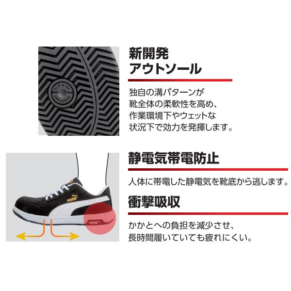 [ポイント10倍] プーマ ヘリテイジ エアツイスト 2.0 ロー グレー No.64.218.0 Heritage AIRTWIST 2.0 LOW  PUMA 安全靴 灰｜emssafety｜15