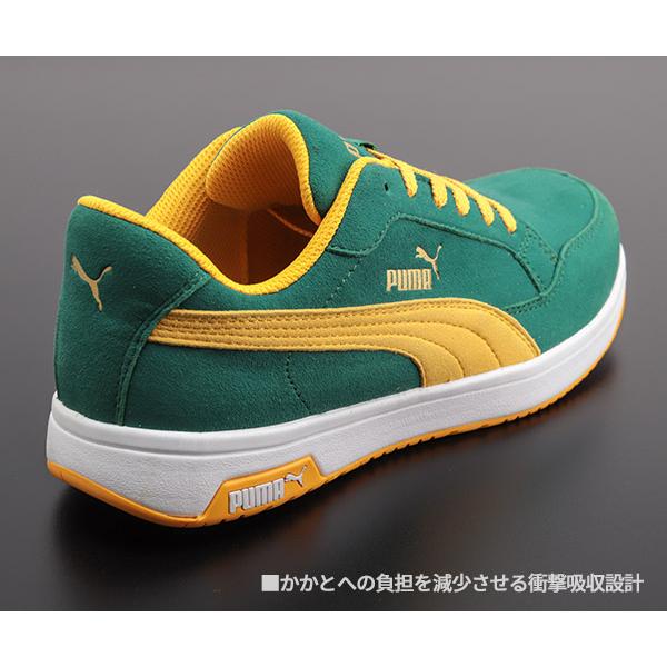 [ポイント10倍] プーマ ヘリテイジ エアツイスト 2.0 ロー グリーン No.64.220.0 Heritage AIRTWIST 2.0 LOW  PUMA 安全靴 緑｜emssafety｜09