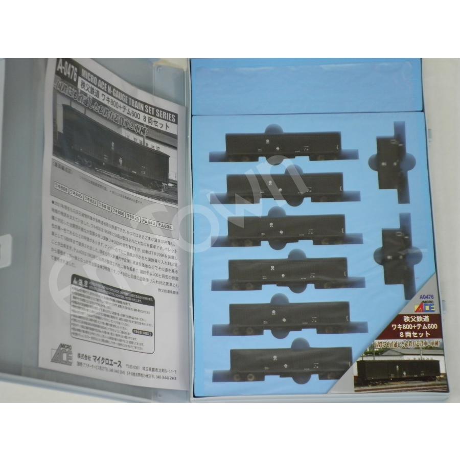 ◆MICROACE A-0476秩父鉄道　ワキ800＋テム600　 8両セット MICROACE [A0476] 秩父鉄道 ワキ800+テム600 8両セット (Nゲージ 動力