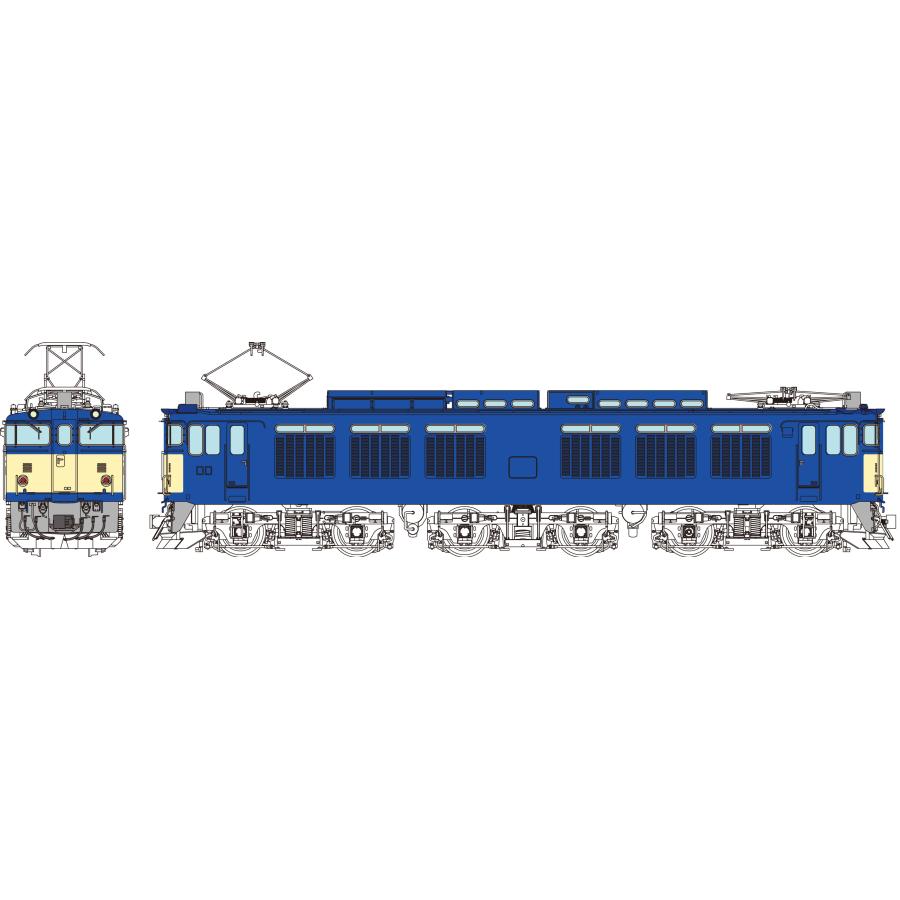 トラムウェイ TW-EF64X EF64-0代 1次車 国鉄標準色 稲沢タイプ（ツララヨケ撤去後）《1：80スケール／16.5mmゲージ》の画像