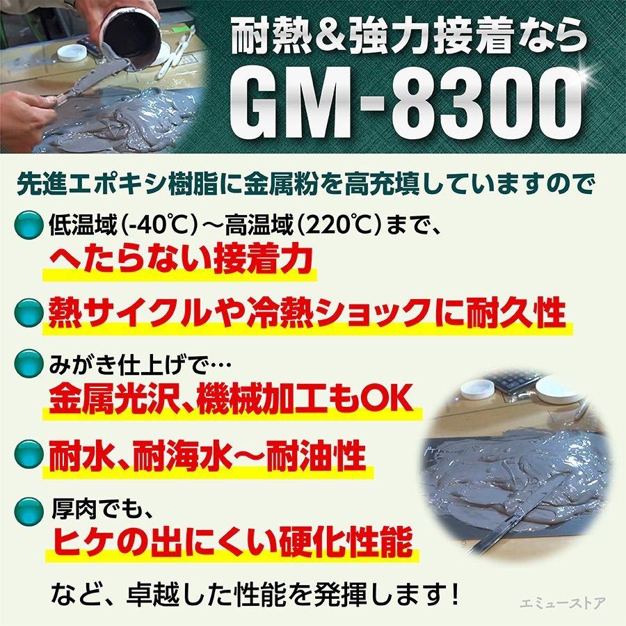 次世代型エポキシ パテ 接着剤 GM-8300 44g ブレニー技研 ジーナス 金属用 耐熱 アルミパテ 補修材 樹脂 溶接｜emu-color｜05