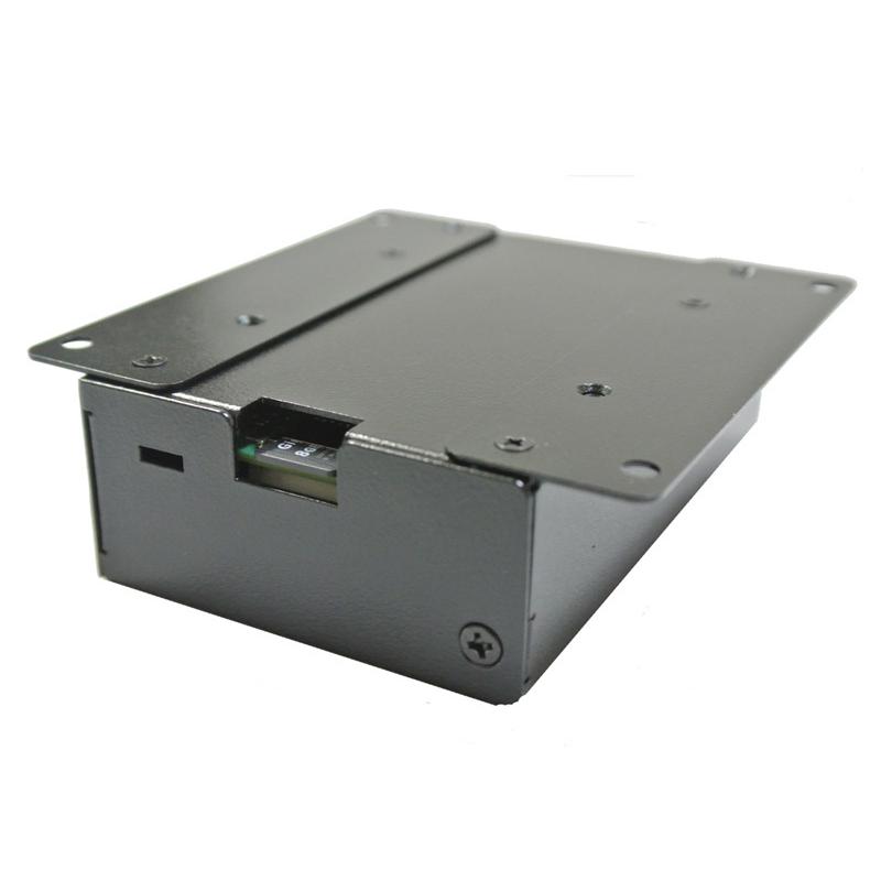 RaspberryPi4 専用ケース VESAマウント付  最大22℃下げる ヒートプレート搭載 「いちご缶VESA4」(黒) |  | 03