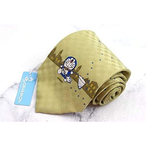 絶対一番安い ドラえもん Doraemon キャラクター柄 マンガ アニメ グッズ 日本製 シルク メンズ ネクタイ イエロー 豪華 Www Jcptg Ac In