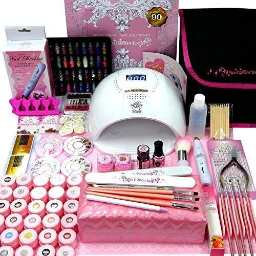 レビューで送料無料 Nailrecipe ネイルレシピ ジェルネイル ジェルネイルキット ネイル スターターキット プロ仕様90w美肌ライト ネイルマシン 楽天ランキング1位 Aleefsurgical Com