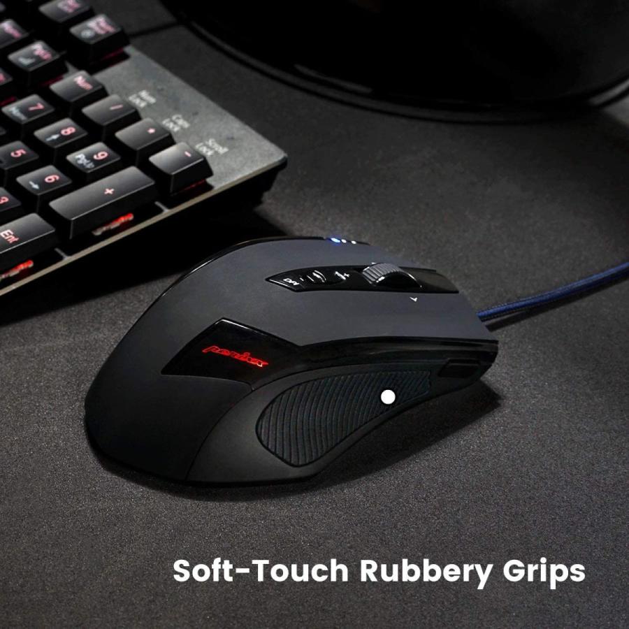 ペリックス Mx 00b 有線 エルゴノミクス ゲーミングマウス プログラム可能 11 ボタン 重さ調節可能 Led調光 Dpi感度 Emu365 通販 Yahoo ショッピング