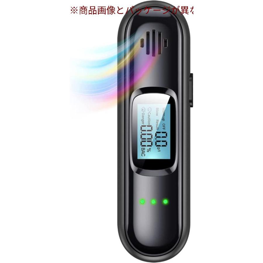新品 正規品 飲酒運転防止 プロの精度 Yireal アルコールテスター 非接触型 アルコールチェッカー 業務用 Usb充電式 小型 アルコール検知器 二日酔い Wantannas Go Id