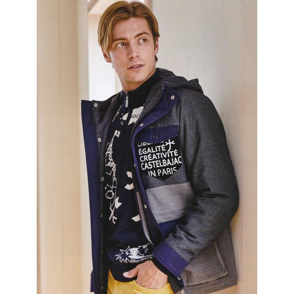 カステルバジャック L(48) 40%OFF 中綿 ハーフブルゾン 秋冬 メンズ  