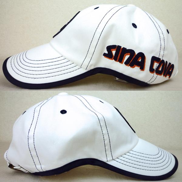 ・シナコバ ドギーキャップ（ポケッタブル）(白）メンズ ゴルフ 帽子 ロゴ刺繍 SINA COVA定番　cp10077710-11｜emuemu｜02