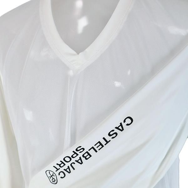 CASTELBAJAC メンズ 長袖Vネック メッシュアンダーシャツ（M） カステルバジャック LL(50) SALE／ 長袖 メッシュ Vネック