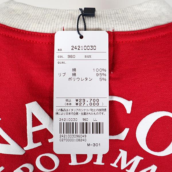 【新品未使用品　タグ付】シナコバ　丸首トレーナー　クルー　L 日本製　スウェット SINA COVA ・シナコバ (L) 30%OFF トレーナー 24-25新作 秋冬