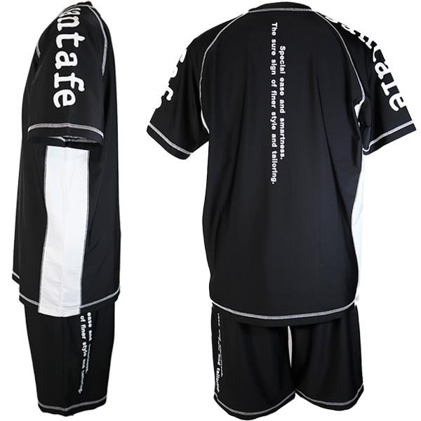 ・サンタフェ 4L(54) ３０%OFF／ 上下セット 2025新作 春夏 メンズ ラッシュガード 半袖Ｔシャツ＋ショートパンツ tp251-83822-019 | サンタフェ