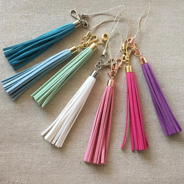 返品交換不可 キーチェーン タッセル レザー タッセルペンダント デコレーション キャップ 携帯電話ストラップ ジュエリー diy