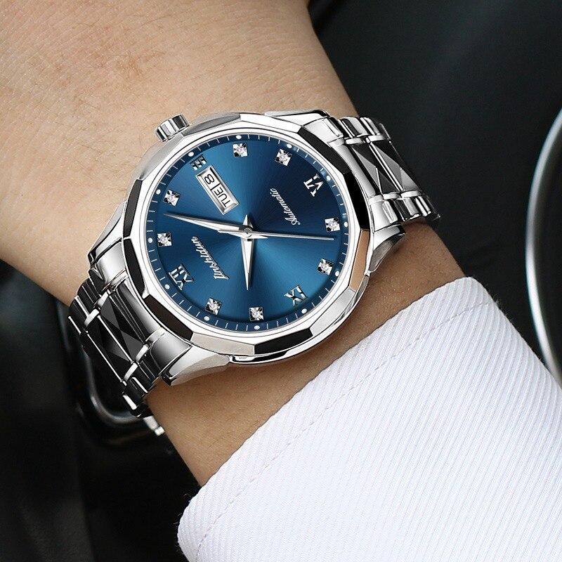【70％OFF】 ラグジュアリー ステンレススチール 腕時計 メカニカル ファッション 高品質 JSDUN Men 1 Watch 腕時計