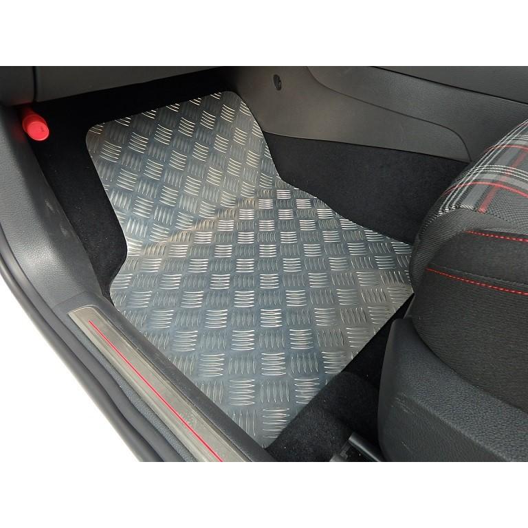 GOLF7 右ハンドル AT用/ALUMI　FLOOR MAT フロント+リア(1台分)　　　｜emusengineering｜04