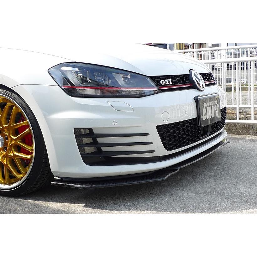エムズ GOLF/ゴルフ7 GTIフロントリップスポイラー3ピースセット(左右