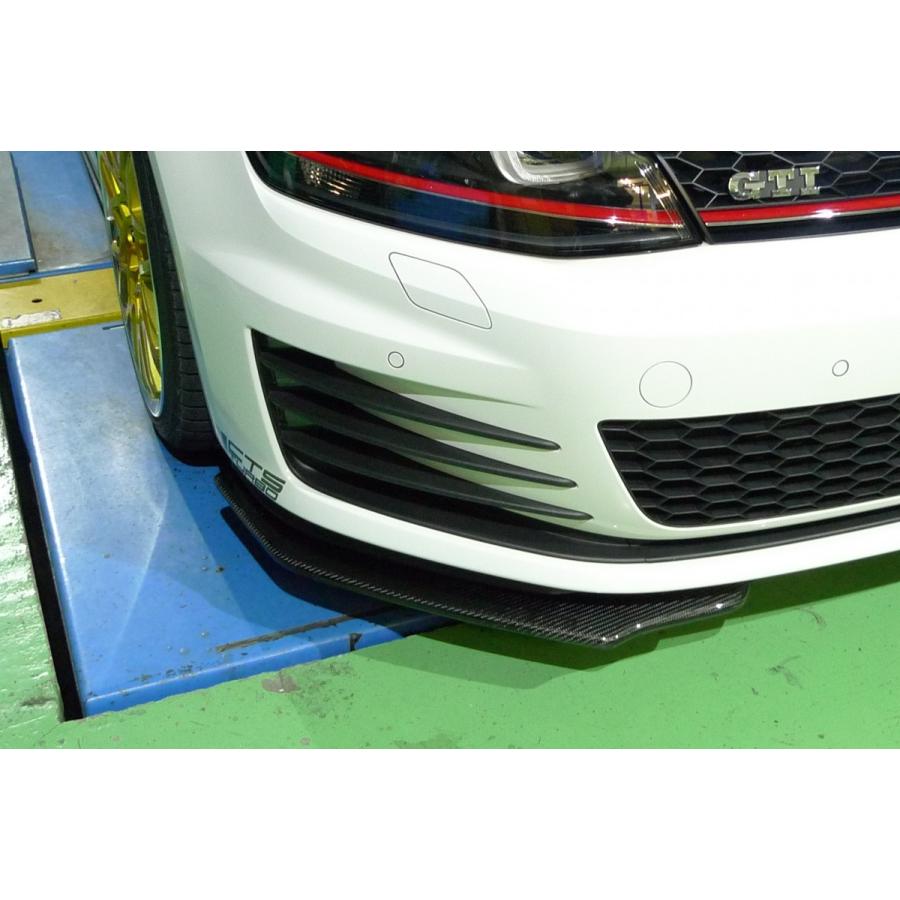 エムズ GOLF/ゴルフ7 GTIフロントリップスポイラー2ピースセット(左右