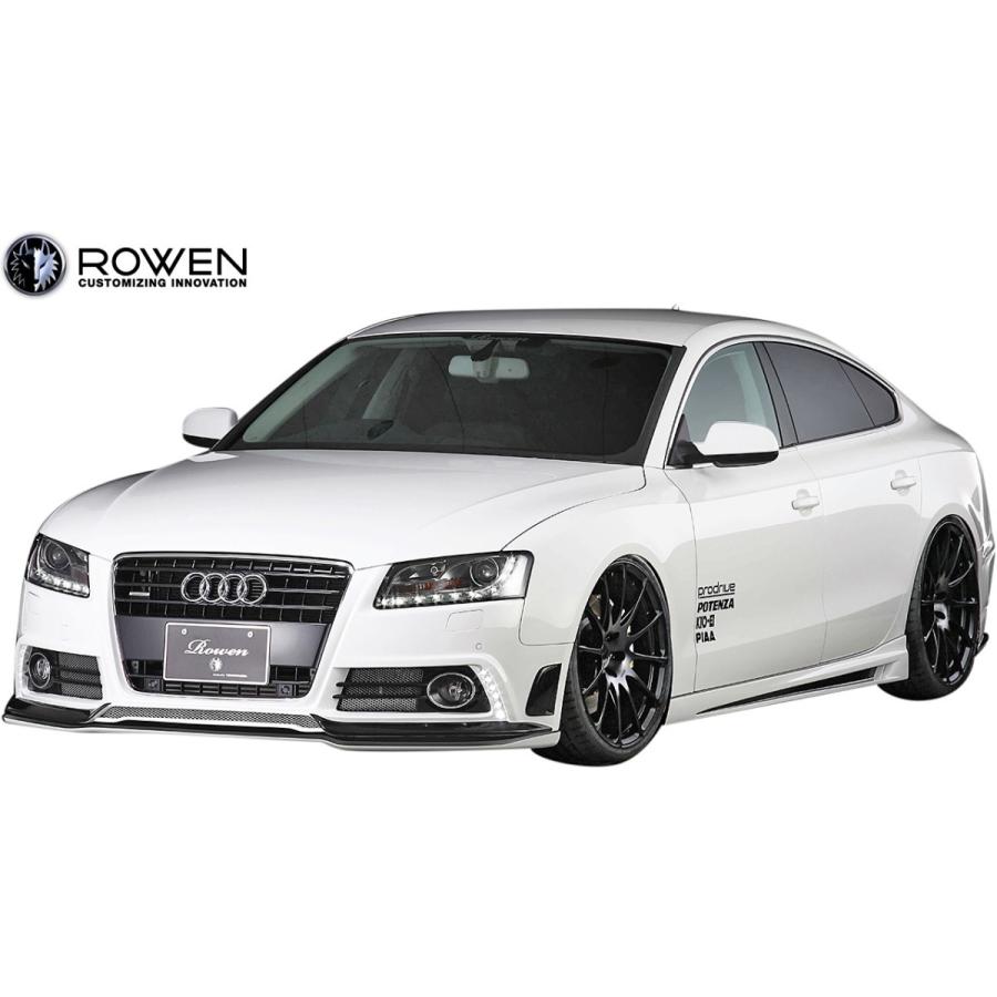 【M's】 アウディ A5 スポーツバック 2.0T 前期 ABA-8T (2010.01-2011.12) ROWEN リアバンパー FRP 未塗装 ロエン  エアロ パーツ 1A003P10の画像