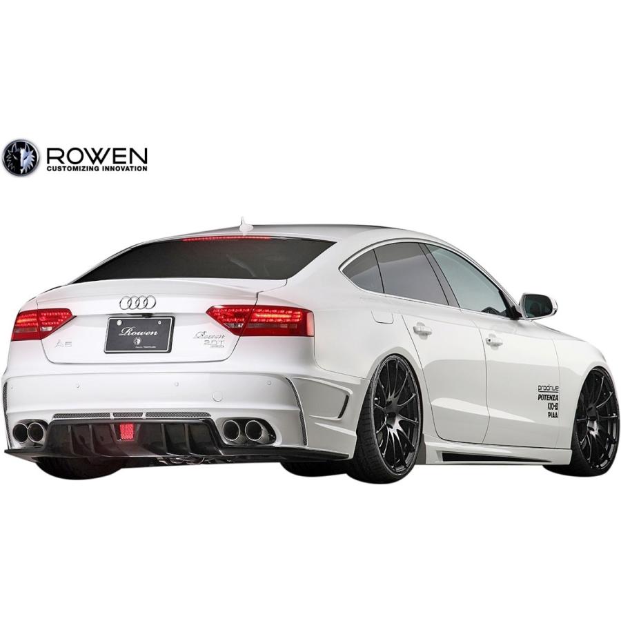 【M's】 アウディ A5 スポーツバック 2.0T 前期 ABA-8T (2010.01-2011.12) ROWEN リアバンパー FRP 未塗装 ロエン  エアロ パーツ 1A003P10の画像