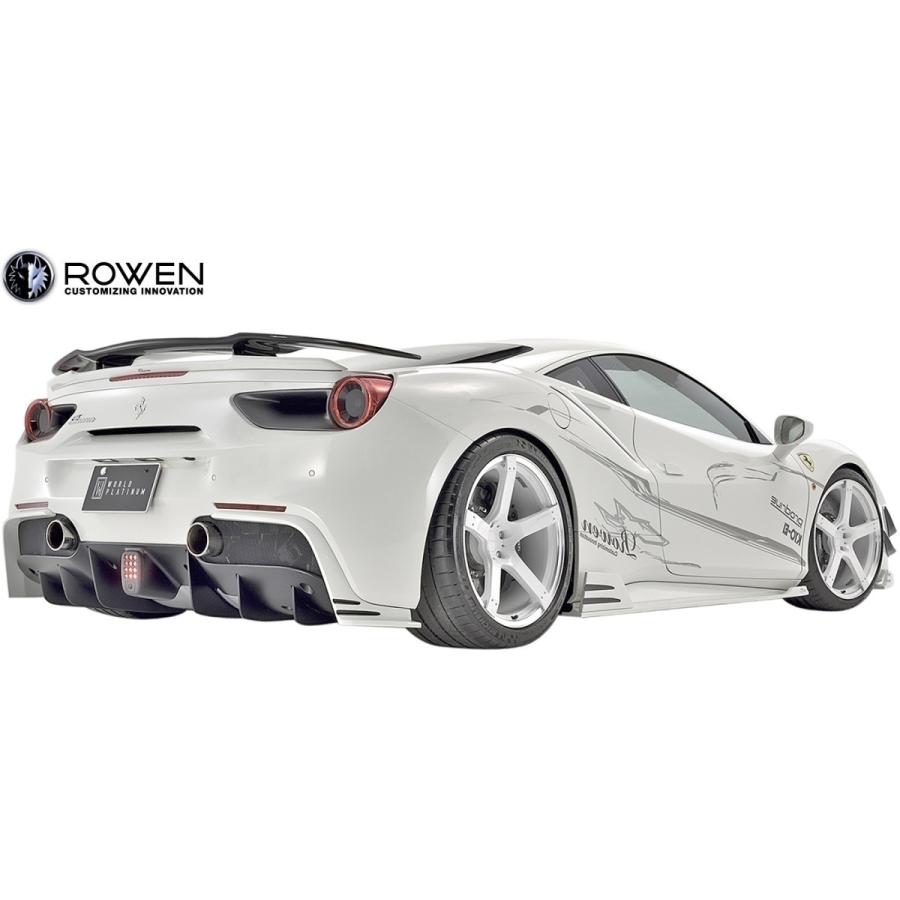 【M's】 フェラーリ 488 GTB/スパイダー (2015.07-) ROWEN PREMIUM01TR PREMIUM01TR ヒートブルーチタン ストレートパイプ ／／ ロエン ロウェン 1F003Z01｜emuzu-international｜04