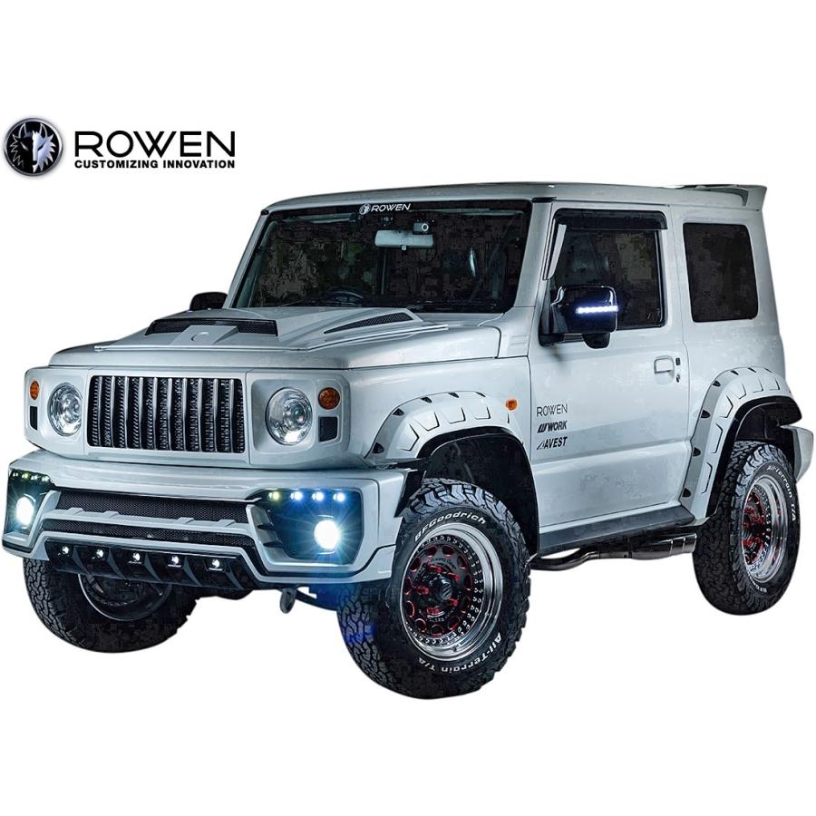 ヒ*ロ様 ジムニー JB64W JB74W JC74W フロントバンパー スクエ ジムニー 【M's】 スズキ JB74W ジムニーシエラ (2018.7-) ROWEN JAPAN