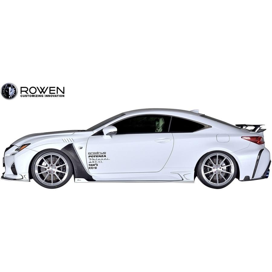 RCF リアバンパー レクサスRCF(USC10前期)用リアバンパーエクステンション ROWEN(ロェン