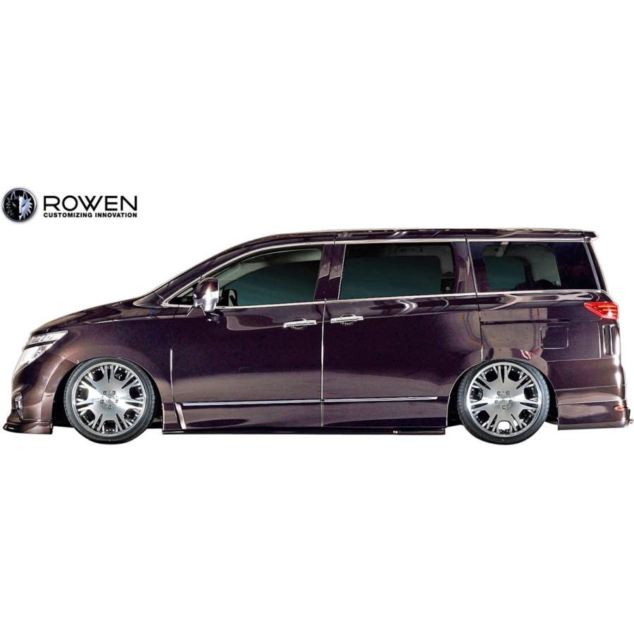 【M's】E52 エルグランド ハイウェイスター 中期 (2014.1-2020.9) ROWEN フルエアロ 3点 (4本出しマフラー専用) プレミアム スタイルキット A ロエン 1N002X31の画像