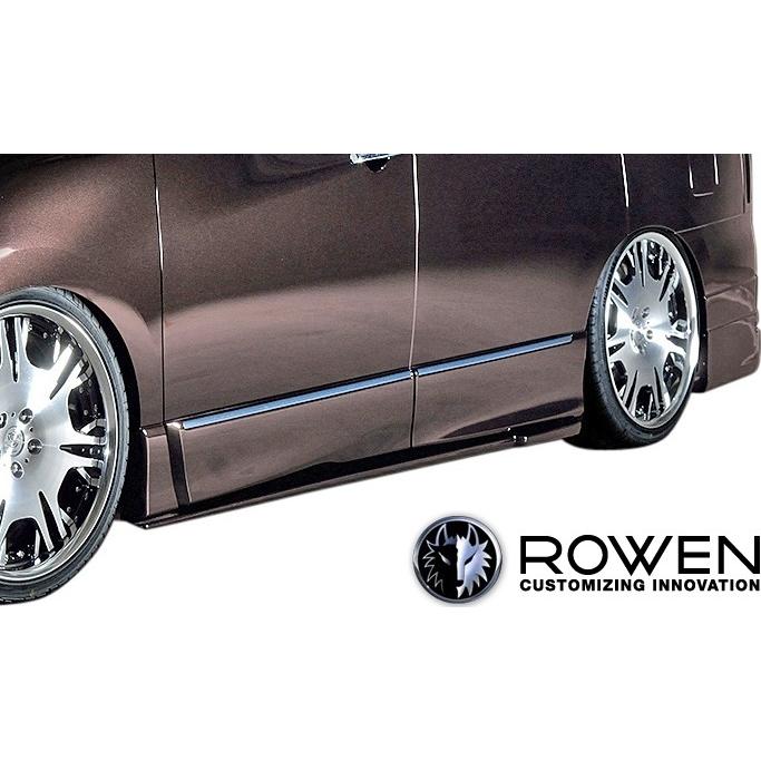 【M's】E52 エルグランド ハイウェイスター 中期 (2014.1-2020.9) ROWEN フルエアロ 3点 (4本出しマフラー専用) プレミアム スタイルキット A ロエン 1N002X31の画像