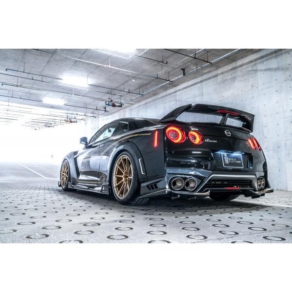 『リアウイング補修歴あり』デアゴスティーニ　1/8 GT-R R35 ニスモ GTR R35 ボディ キット カーボンファイバー リア ウイング