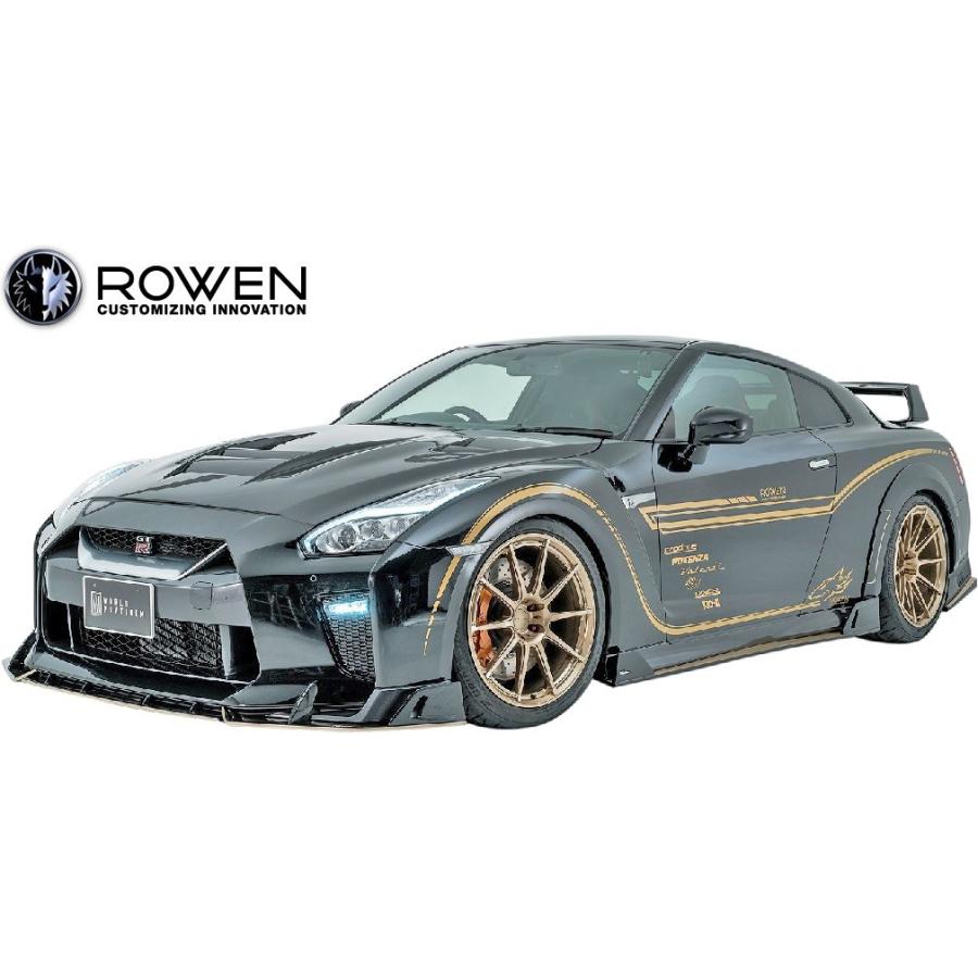 【M's】日産 R35 GT-R 後期 (2016.07-) ROWEN フロントレーシングスポイラー／／FRP ロエン ロウェン ローウェン ローエン エアロ GTR 1N005A00｜emuzu-international｜05